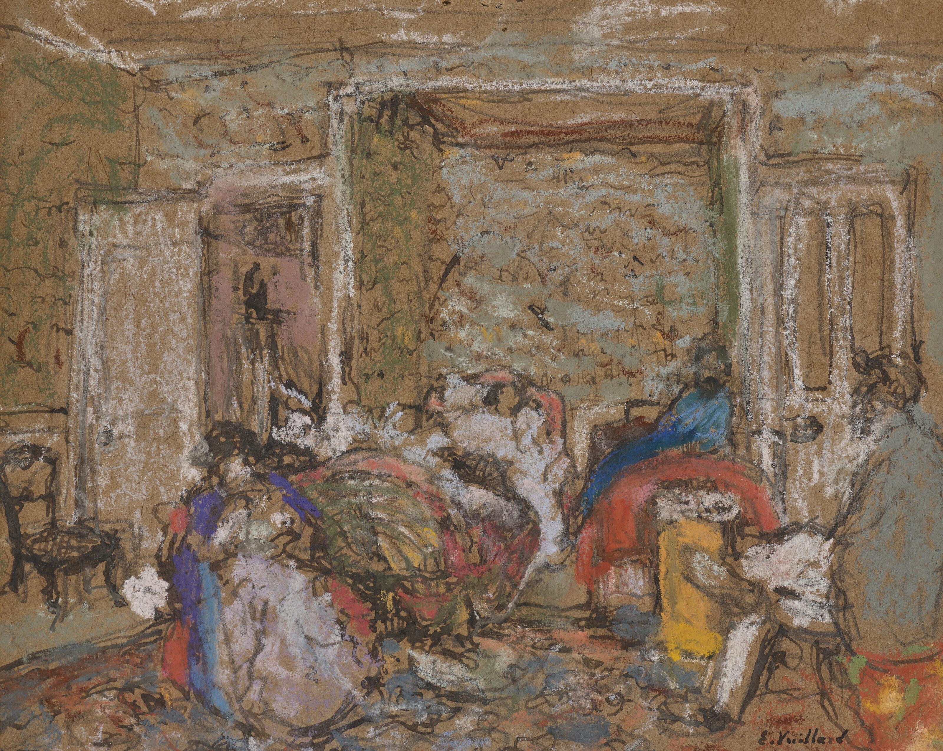 Édouard Vuillard - Chambre à Amfréville, Madame Hessel souffrante