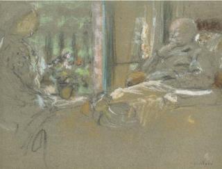 Edouard Vuillard - Devant la fenêtre à Vaucresson