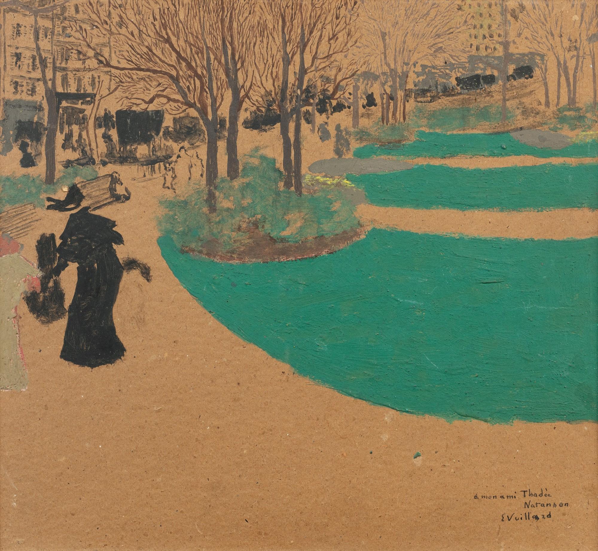 Edouard Vuillard - Elégante, square des Batignolles