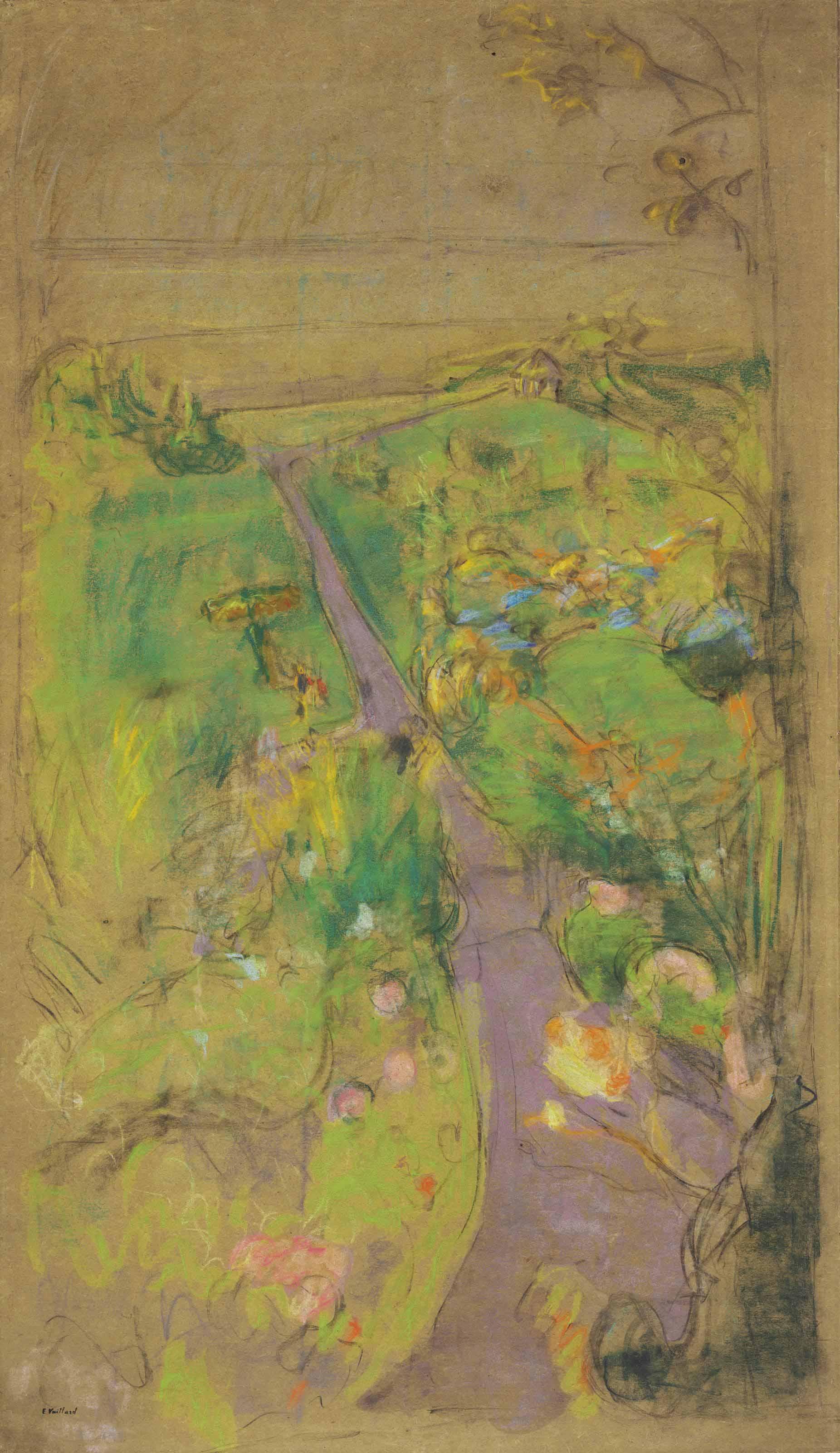 Edouard Vuillard - Etude pour Vue des Pavillons vers la mer