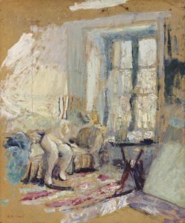 Edouard Vuillard - Femme nue accoudée sur un canapé