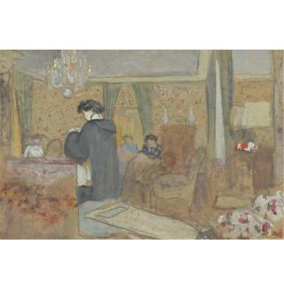 Édouard Vuillard - Femmes Dans Le Salon À La Terrasse À Vasouy