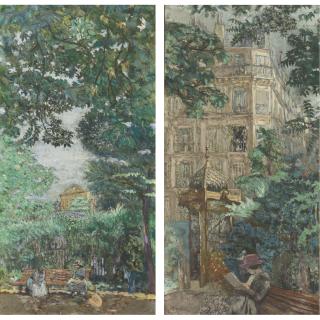Édouard Vuillard - I) Le Banc (Jardin Du Luxembourg)