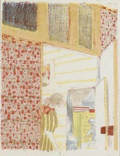 Edouard Vuillard - Intérieur Aux Tentures Roses III, From Paysages Et Intérieurs (Roger-Marx 38)