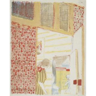 Édouard Vuillard - Interior Aux Tentures Roses Iii (Roger-Marx 38)