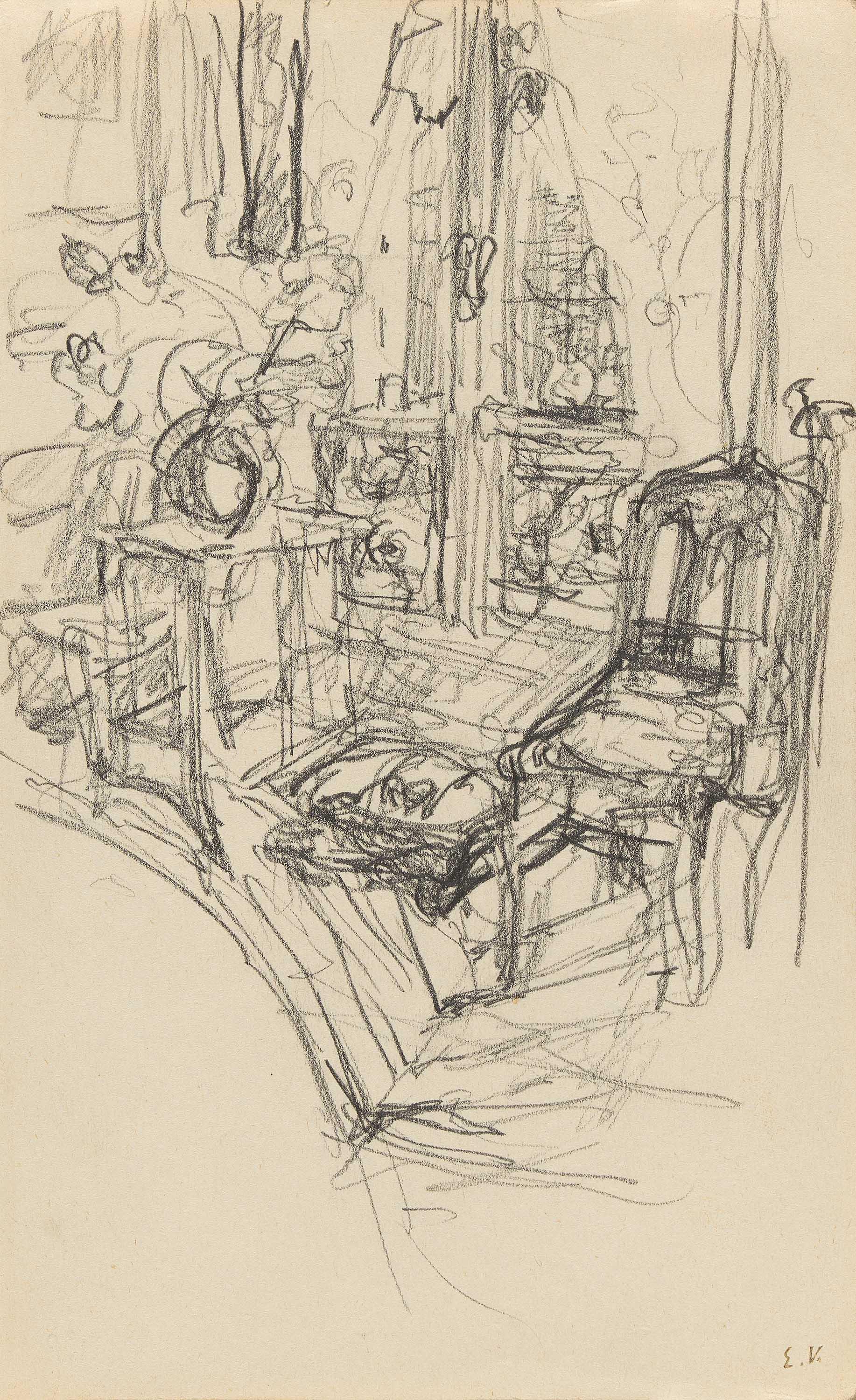 Édouard Vuillard - La Chambre de Madame Vuillard sur la Place Vintimille.
