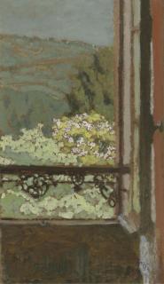 Edouard Vuillard - La Fenêtre Ouverte Sur Les Arbres En Fleur