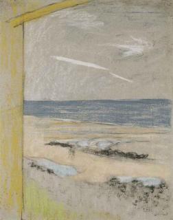 Edouard Vuillard - La plage vue de la cabine