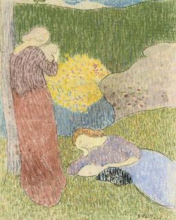 Edouard Vuillard - La Réverie (Recto); Jeune Femme Pensive (Verso)