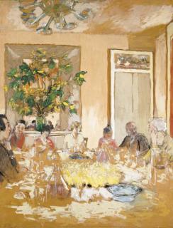 Edouard Vuillard - La salle à manger au château de Clayes