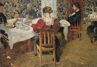 Edouard Vuillard - La Table, la Fin du Déjeuner Chez Madame Vuillard