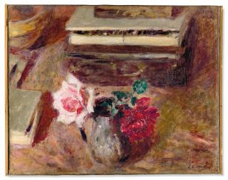 Édouard Vuillard - Les Deux Roses Et La Boîte De Pastels