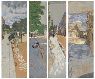 Edouard Vuillard - Les rues de Paris, panneaux pour Henry Bernstein: Première série, Passy