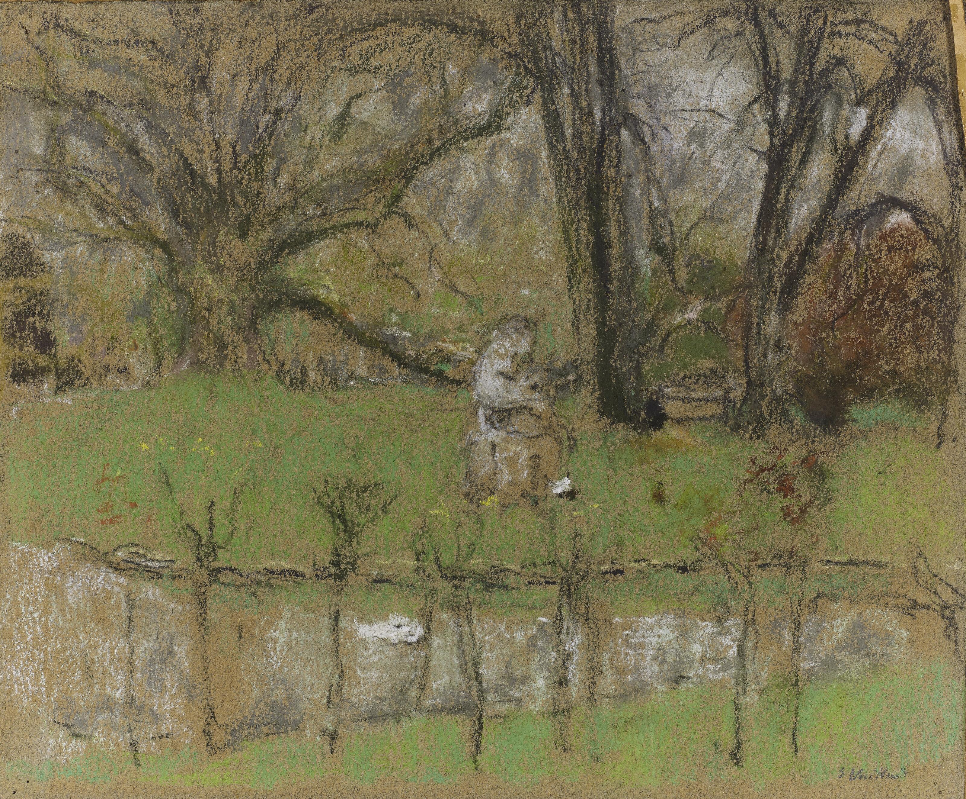 Édouard Vuillard - L\'étang devant le château