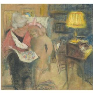 Édouard Vuillard - Lucy Hessel Et Lulu, Rue De Naples (\'Les Images\')