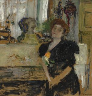 Edouard Vuillard - Madame Arthur Fontaine devant la cheminée