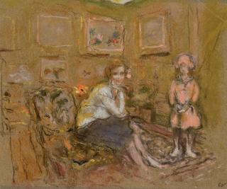 Edouard Vuillard - Madame Gaston Lévy et sa fille