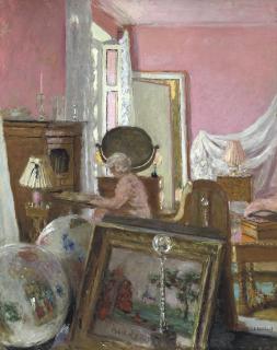 Edouard Vuillard - Madame Hessel dans sa chambre au Château des Clayes