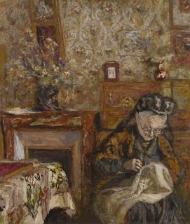 Édouard Vuillard - Madame Vuillard Cousant À La Closerie Des Genêts