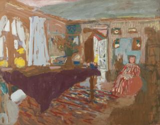Edouard Vuillard - Madame Vuillard dans le salon, rue de Calais