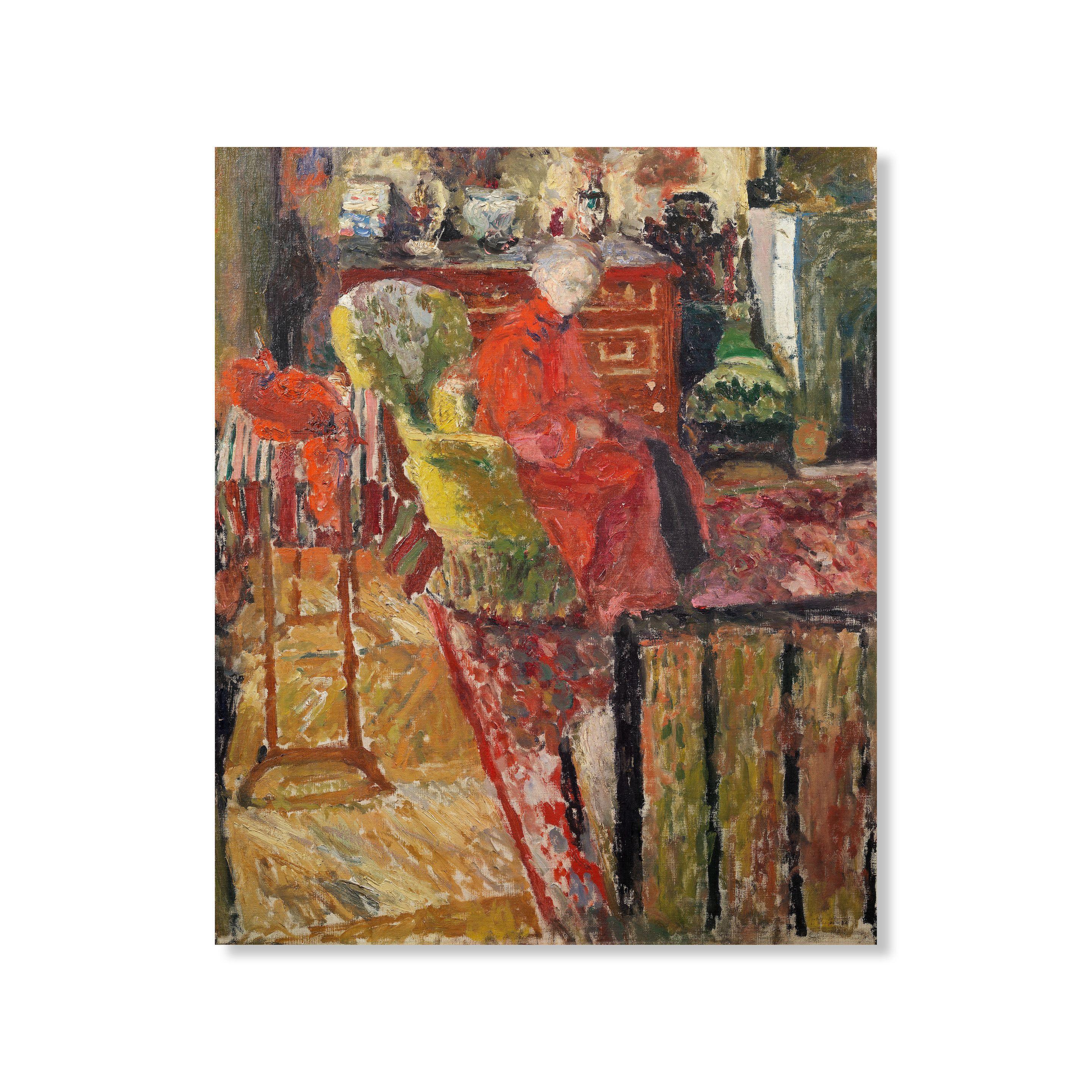 Édouard Vuillard - Madame Vuillard en peignoir rouge