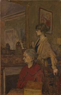Édouard Vuillard - Madame Vuillard Et Annette, Rue De Calais