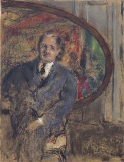 Edouard Vuillard - Monsieur Bénard devant le tableau du  Grand Teddy