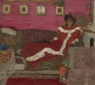 Edouard Vuillard - Portrait De Madame Delierre, Dit Symphonie En Rouge