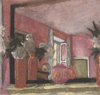 Edouard Vuillard - Réflexions dans le mirroir au-dessus de la cheminée