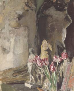 Édouard Vuillard - Tulipes et statuettes