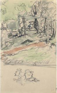 Edouard Vuillard - Une vue du parc du château Clayef