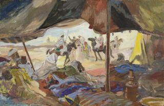 Edouard Warschavsky - Préparatifs avant la fantasia