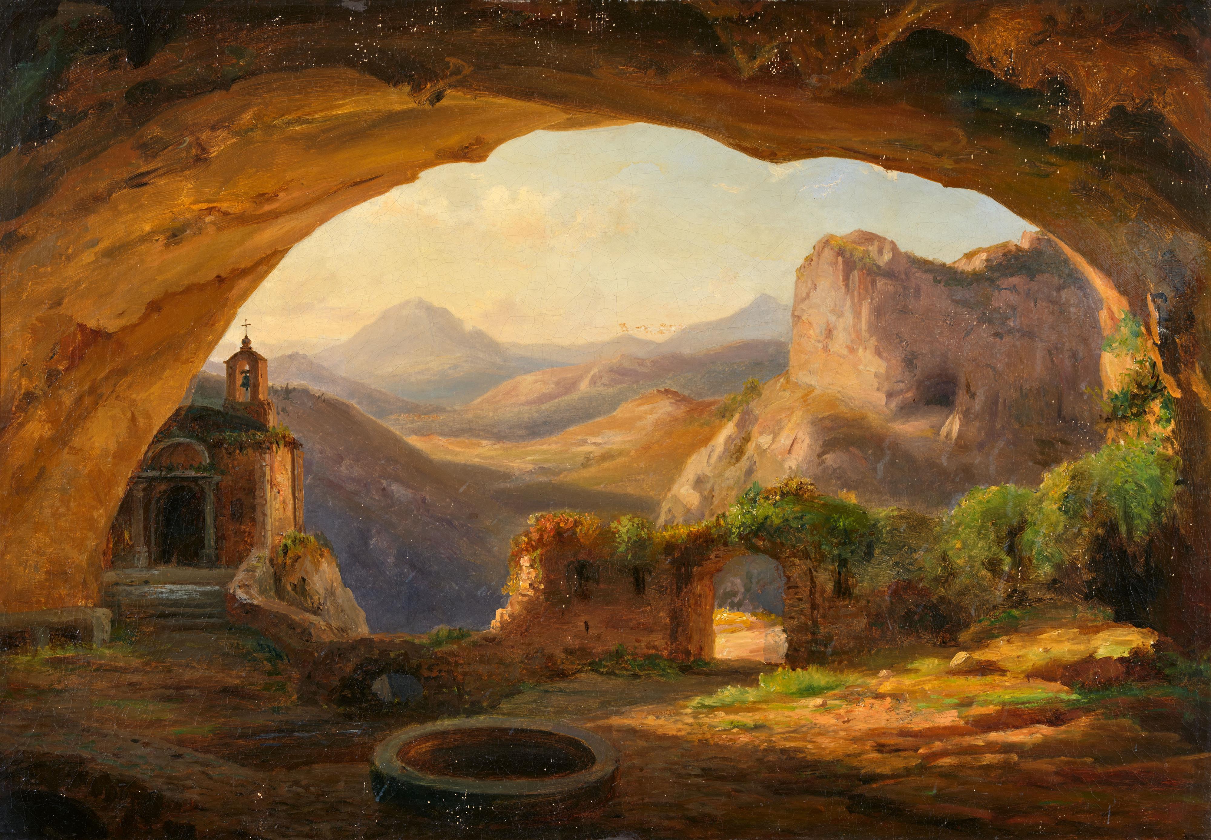 Eduard Agricola - Grotte bei Olevano