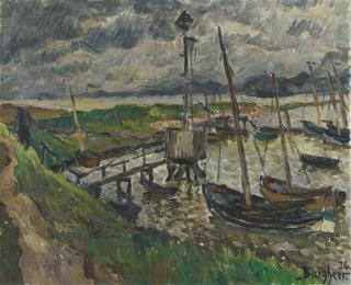 Eduard Bargheer - Finkenwärder Fischerhafen