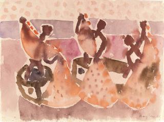 Eduard Bargheer - „Fischer mit Netzen“