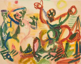 Eduard Bargheer - Ohne Titel (Figuren am Strand).