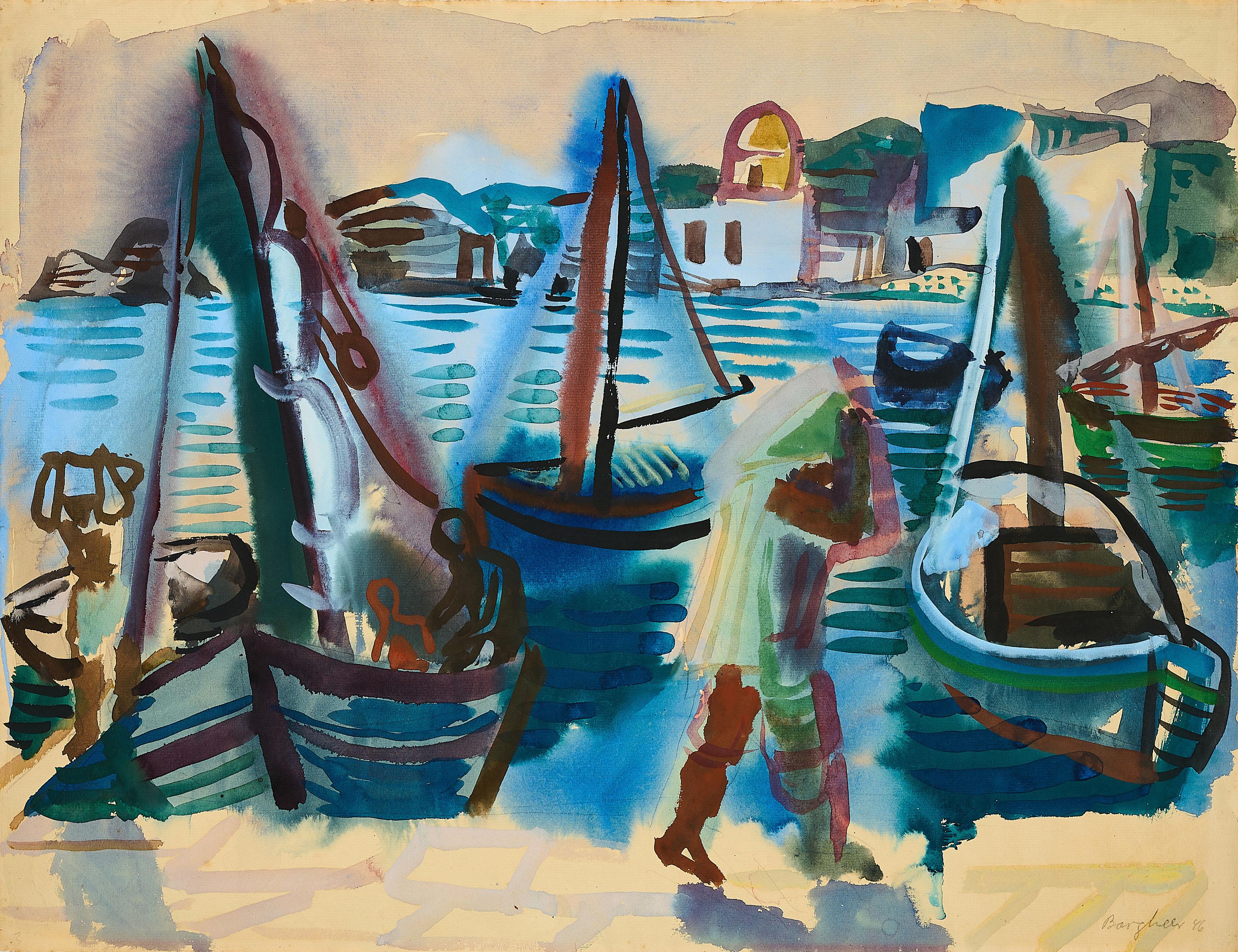 Eduard Bargheer - Segelboote.