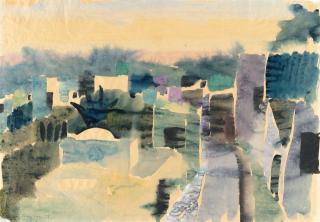 Eduard Bargheer - Südliche Stadtansicht (groß)