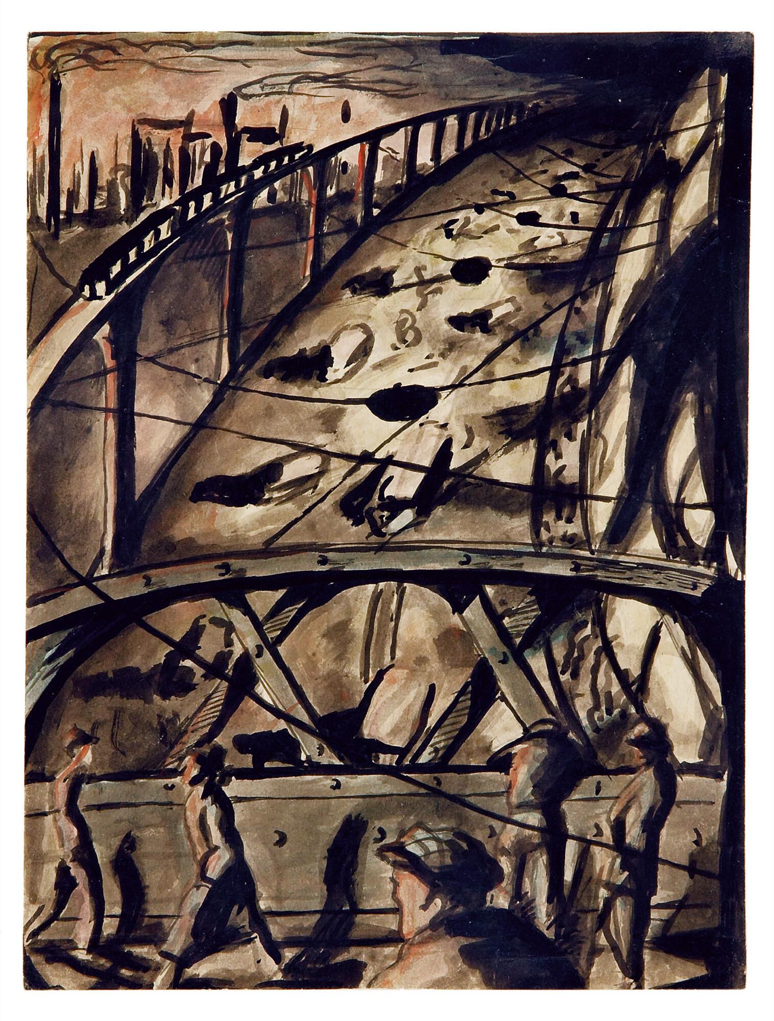 Eduard Braun - Großstadtbrücke.