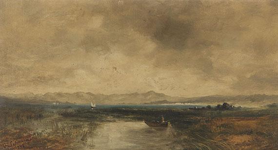 Eduard d.Ä. Schleich - Ansicht des Chiemsees