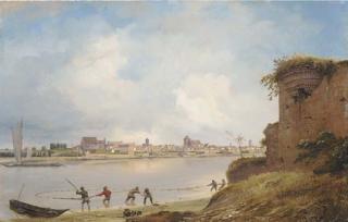 Eduard Gaertner - Thorn von der Bazar-Kämpe aus gesehen