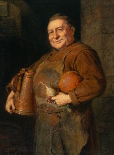 Eduard Grützner - Bruder Kellermeister (Vor der Vesper)