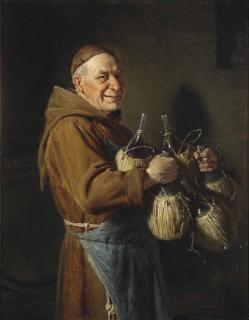 Eduard Grützner - The happy monk