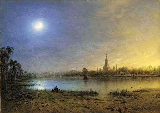 Eduard Hildebrandt - Ein heiliger See in Birma