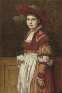 Eduard Niczky - A moment of rest from daily chores