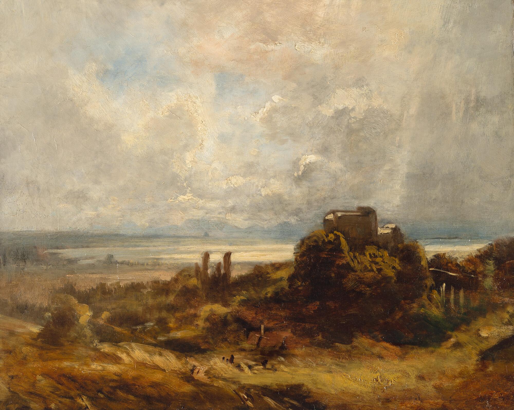 Eduard Schleich d. Ä. - Der Starnberger See mit Schloss Starnberg