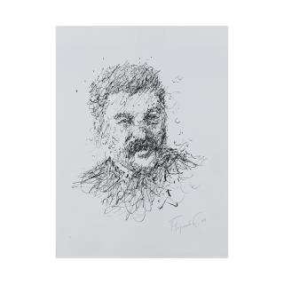 Eduard Semenovich Gorokhovsky - Portrait de Staline/ Portrait of Stalin