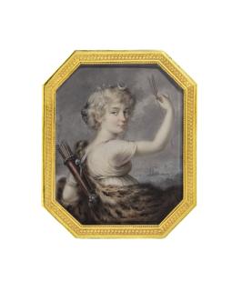 Eduard Ströhling - Portrait Of A Lady In The Guise Of Diana