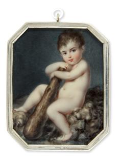 Eduard Ströhling - Portrait Of Edward Barr Dudding  (1804-1822), In The Guise Of Hercules, Circa 1810