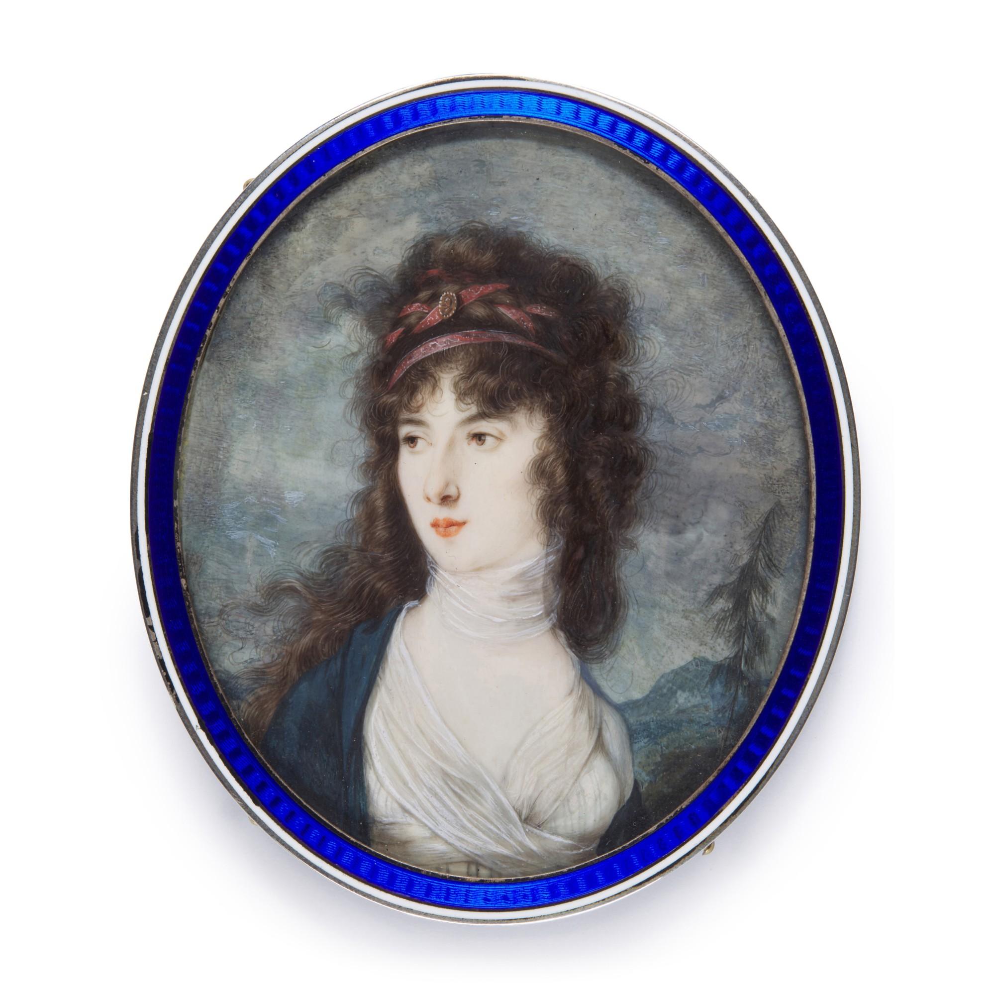 Eduard Ströhling - Portrait Of Varvara Ivanovna Narishkine, Née Ladmirsky (1785-1840), Circa 1800